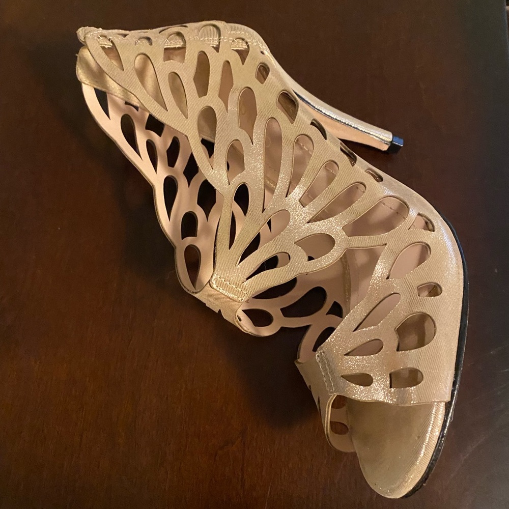 New Klub Nico Monarch Heels Champagne Monarch sz 5
